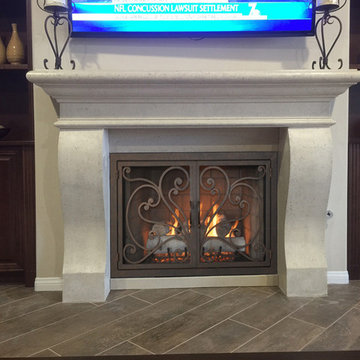 Fireplace makeover in Poway