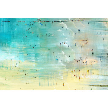 "Specks In The Water" Painting Print on Wrapped Canvas, 30"x20"