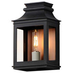 Maxim Lighting - Maxim Lighting 40912 Savannah Vx Small Outdoor Sconce, Antique Copper / Black Ox - Inspired by classic colonial design, these climate-tough pocket sconces offer traditional charm and stylish finish combinations. Clear glass allows unobstructed light output and visibility into the sconces with candlesticks that stand out in their off-white finish. While the outer frame is made in a textured Black Oxide finish, the interior plate is finished either in a matching finish or contrasting Antique Copper or Verdigris finish. Available as a one, two, or three-light wall sconce, this offering of pocket sconces presents another style of Vivex outdoor products complementing more traditional exteriors.