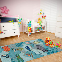 Aviator Rugs by Momeni in Sky - Rugs