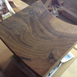 Wave Front Walnut Vanity - Bathroom Vanities And Sink Consoles