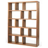 Tema Berlin 5 Levels 150 Wood Bookcase, Walnut