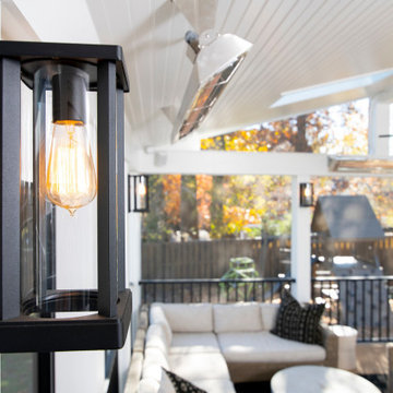 Design Builders AZEK decking with Velux skylights in Falls Church, Fairfax Count