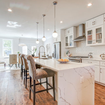 Kitchen Remodeled With Marble Countertop,Cabinets Space,Dinning Area Fairfax