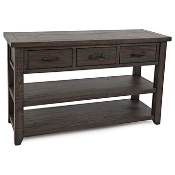 Madison County Reclaimed Pine Harris 3 Drawer Console