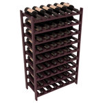 Wine Racks America - 54-Bottle Stackable Wine Rack, Premium Redwood, Burgundy Stain/Satin Finish - Three times the capacity at a fraction of the price for the18 Bottle Stackable. Wooden dowels enable easy expansion for the most novice of DIY hobbyists. Stack them as high as you like or use them on a counter. Just because we bundle them doesn't mean you have to as well!