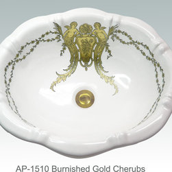 Hand Painted Drop-in Sinks by Atlantis - Bathroom Sinks