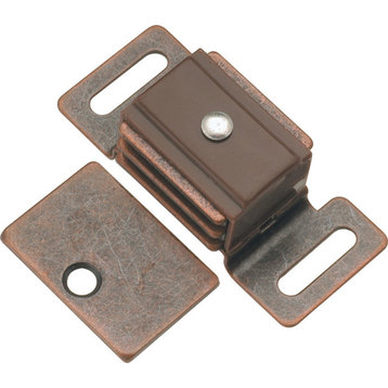 Belwith Hickory 1-7/8 " Statuary Bronze Double Magnetic Catch P651-STB Hardware