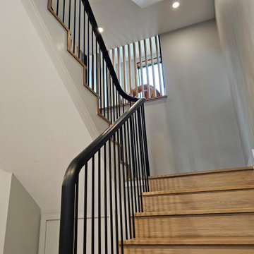 Project #115 | Staircase with Continuous Rail System Without Newels