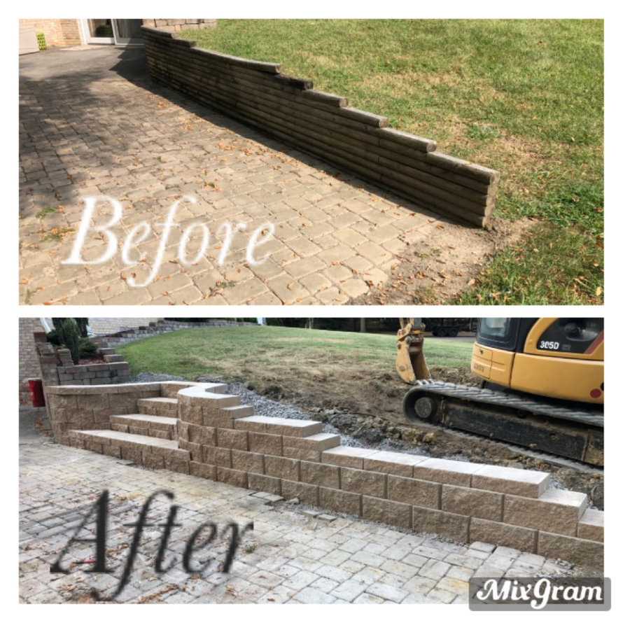 Baneberry Retaining wall