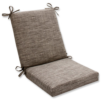 Remi Lagoon/Patina Squared Corners Chair Cushion, Brown