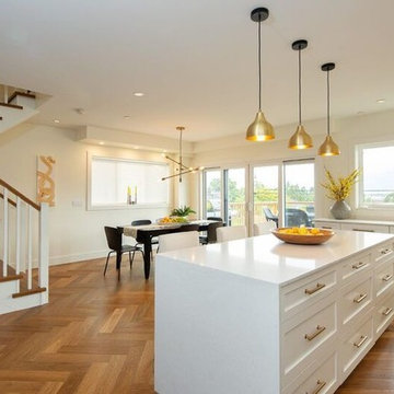 Complete Renovation - Herringbone Flooring, Railing and Bannister/Vinyl LVT