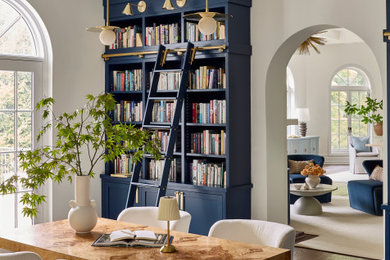 Inspiration for a transitional living room remodel in New York