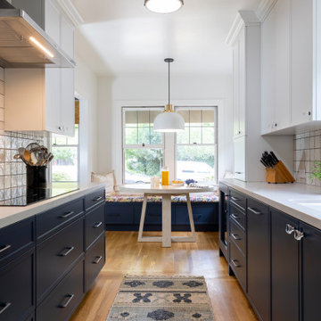 Galley Kitchen with Eat-In Breakfast Nook