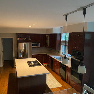 Before and after Kitchen Remodeling Project in McLean, Virginia