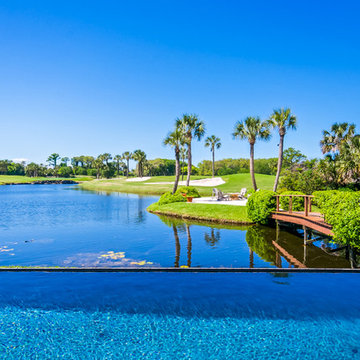 Golf Course Home on Ocean-fed Lake With Private Island