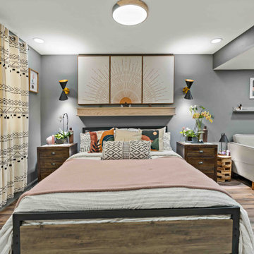 Sterling Basement Transformed into Cozy and Functional Primary Suite