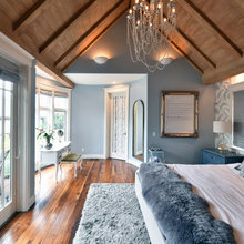 Grey And Blue Master Bedroom