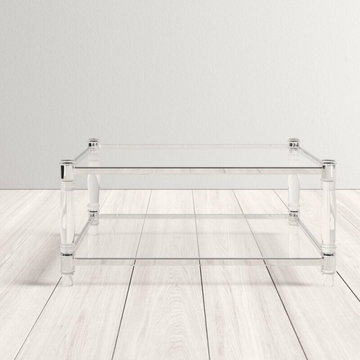 Modern Coffee Tables with Lucite Acrylic Legs