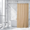 Hookless Shower Curtain Polyester Cubic, Latte