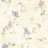 KItchen & Bath Essentials by Brewster 2766-21601 Celandine Cream Floral Scroll