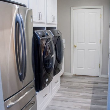 Kitchen, Laundry Room, and Bathroom