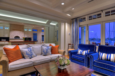 Inspiration for a coastal home design remodel in Orange County