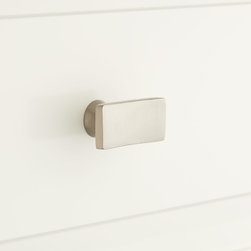 Calais Solid Brass Cabinet Knob - Brushed Nickel - Cabinet And Drawer Hardware