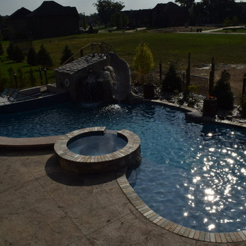Backyard Boating Gunite Pool with ecoFinish KON