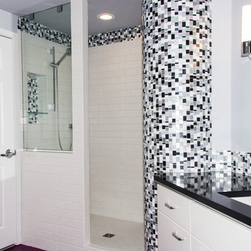 Black and White Mosaic Bathroom