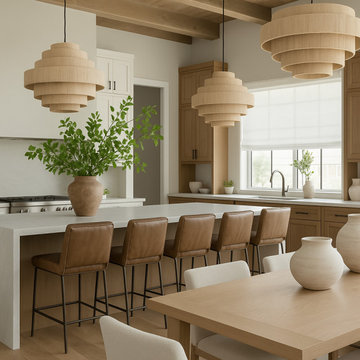 Contemporary Kitchen with Natural Elements