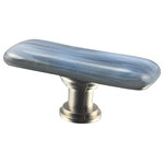 Glass Storm Studios - Storm Clouds Handmade Glass, Oblong Knob - Racing clouds against a stormy gray background. All our products are handmade to order. Variations in color and pattern are part of their charm. Important: Do not use an electric drill or electric screwdriver.