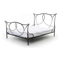 Sienna Industrial Iron King Platform Bed - Panel Beds