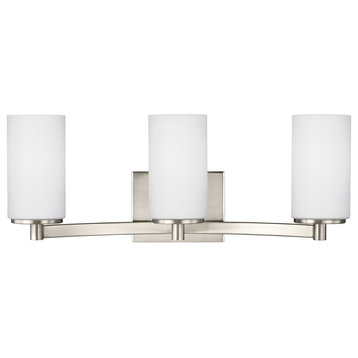 Sea Gull Lighting 3-Light Wall/Bath, Brushed Nickel