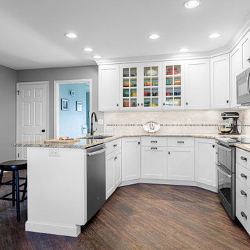 White Kitchen Remodel with Fiestaware Accents