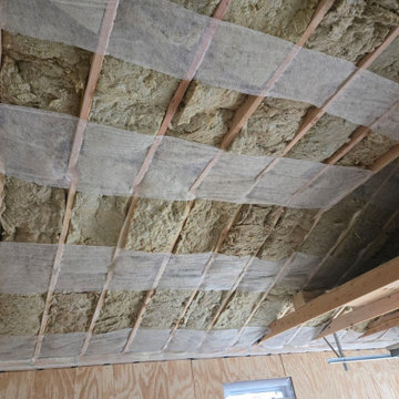 Rockwool Removal & Reinstallation, Spray Foam on Gable Walls