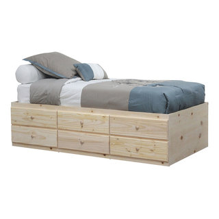 Twin Storage Bed 6 Drawers