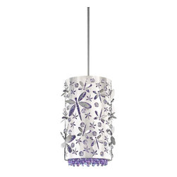Schonbek Shadow Dance Retro Brushed Steel Pendant - Pendant Lighting