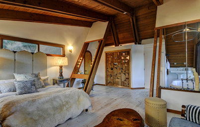 Room of the Day: Bedroom Takes a Creative Approach to A-Frame Design