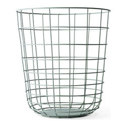 Wire - Bin Moss Green - Wastebaskets