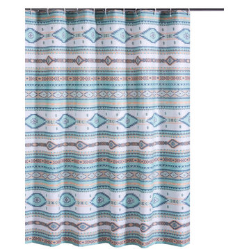 Barefoot Bungalow Bath Shower Curtain Phoenix - Turquoise 72x72