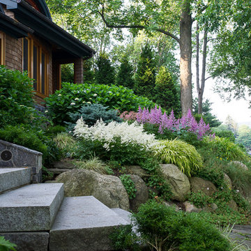 Gravel garden, no-lawn landscape