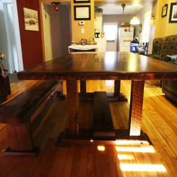 Reclaimed Wood Frame Tables
