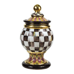 Argyle Globe Canister | MacKenzie-Childs - Bathroom Canisters