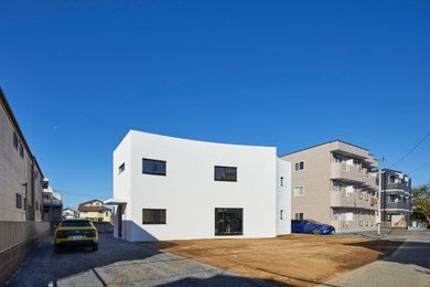 Aménagement d'une façade de maison moderne.