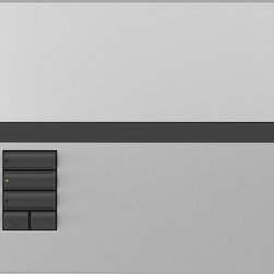 Lutron GRAFIK Eye QS keypad from the architectural metal finish collection - Lighting