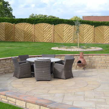 Heritage Yorkstone patio - perfect for relaxing or entertaining