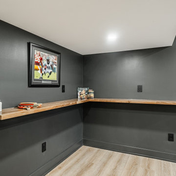 Chester Springs Basement Remodel | Full Wet Bar, Game Room & Entertainment Suit
