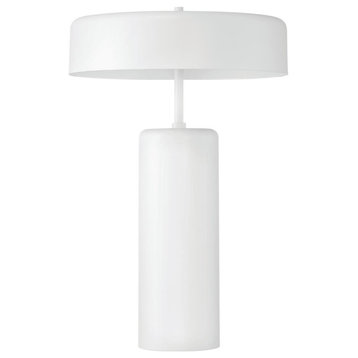 Bejamin 3 Light Table Lamp, White