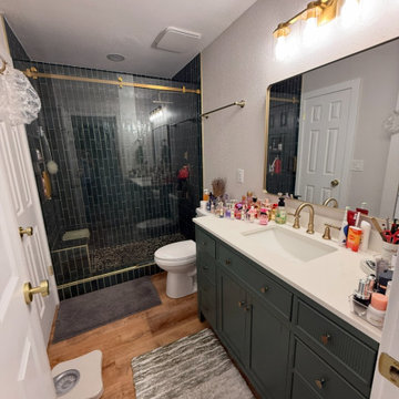 outdated bathroom updated